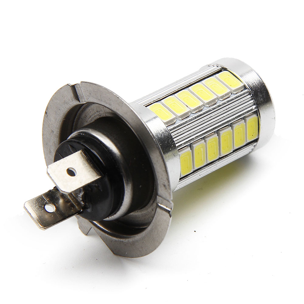 

2X High Quality Car H7 LED 5630 33 SMD Pure White Auto Light Source Fog Driving Headlight Lamp Bulb DC 12V