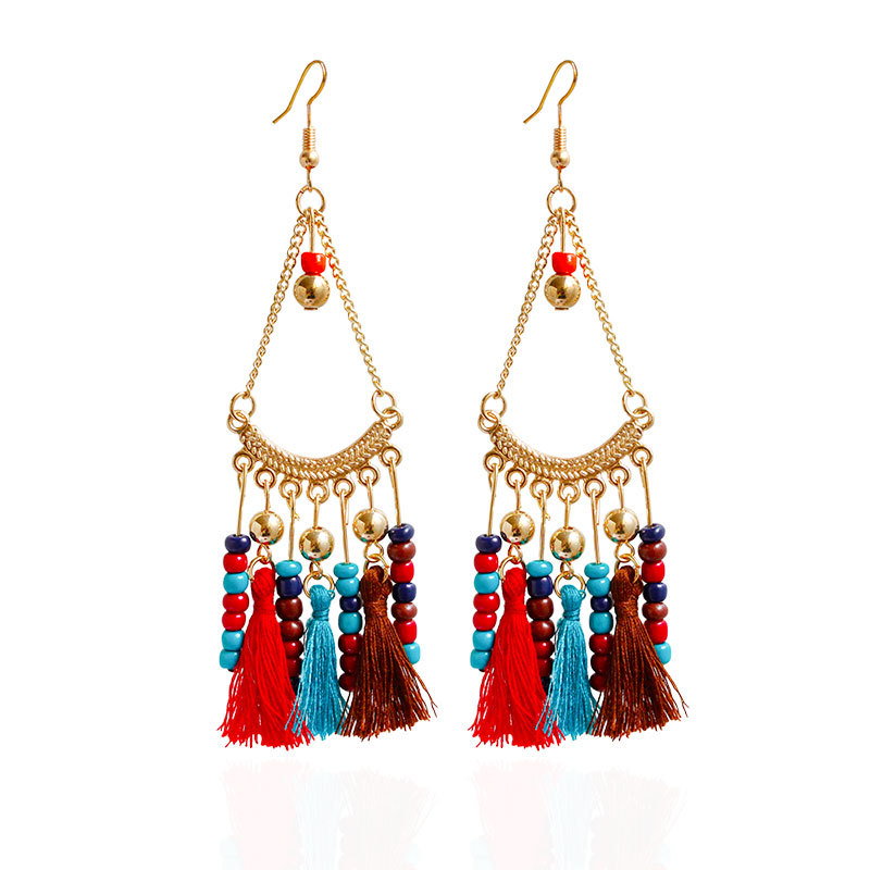 Boucles d'oreilles pendantes avec pierres 2018 mode coréenne longue boucle d'oreille fantaisie magasins de bijoux boucles d'oreilles en perles po