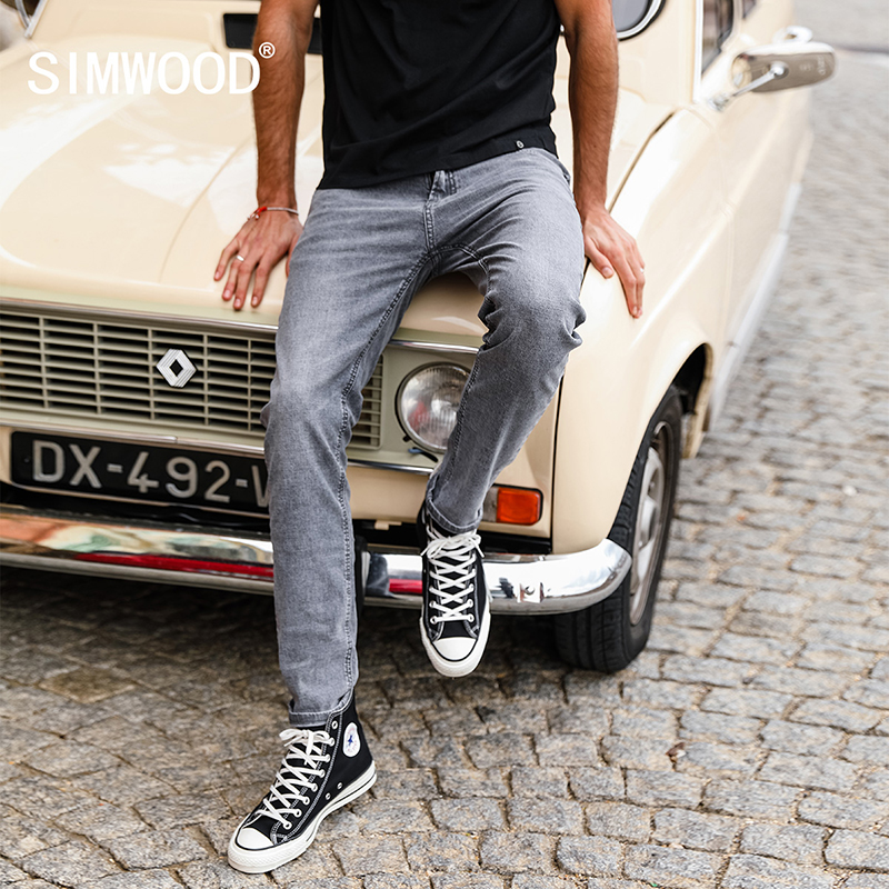 SIMWOOD Brand Jeans Men New Arrival 2018 Spring Fashion Denim Pants Men High Quality Plus Size Brand Clothing 180078