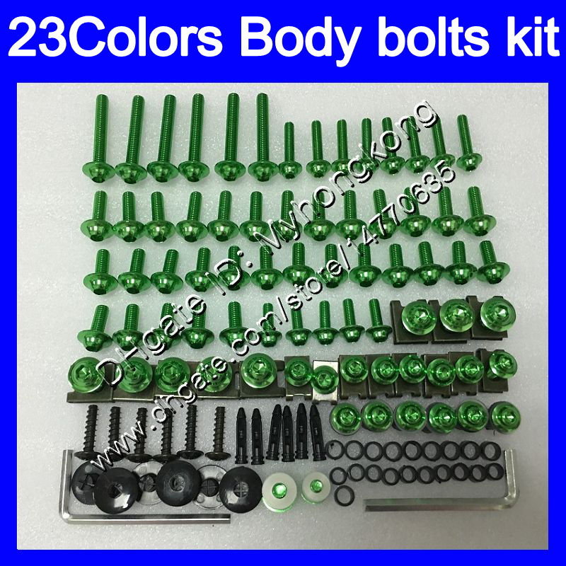 

Fairing bolts full screw kit For YAMAHA YZFR1 04 05 06 YZF R1 YZF 1000 YZF1000 YZF-R1 2004 2005 2006 Body Nuts screws nut bolt kit 25Colors, No.1