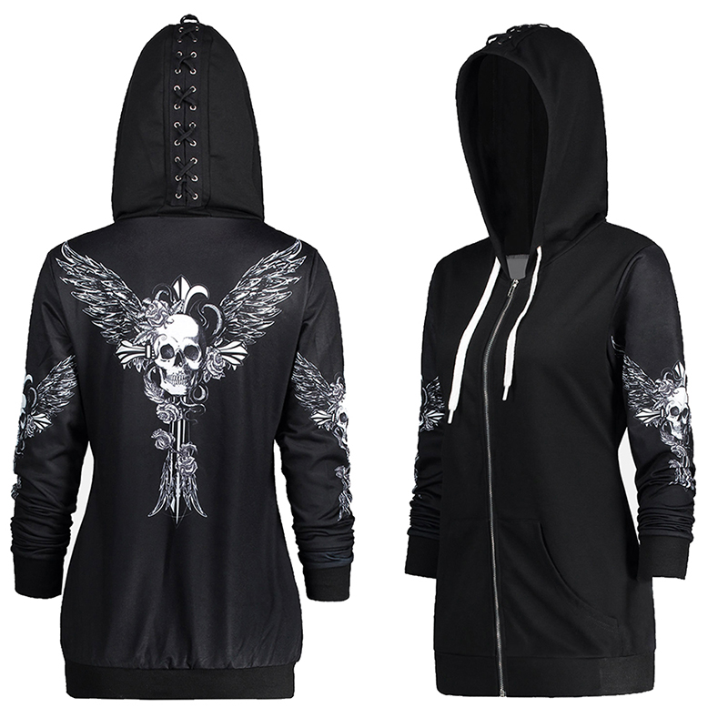 Sweat à capuche à manches longues pour femmes 2018 New Explosive Print Sweat à capuche Tops Livraison gratuite Hot Festival de la mi-automne Nouv