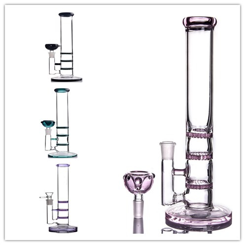 

Colorful Dab Rigs Bong 28CM Height Glass Bongs Beaker Bong Build Straight Bong Dab Rigs with 14MM Joint 410g Glass Bongs Free Shipping