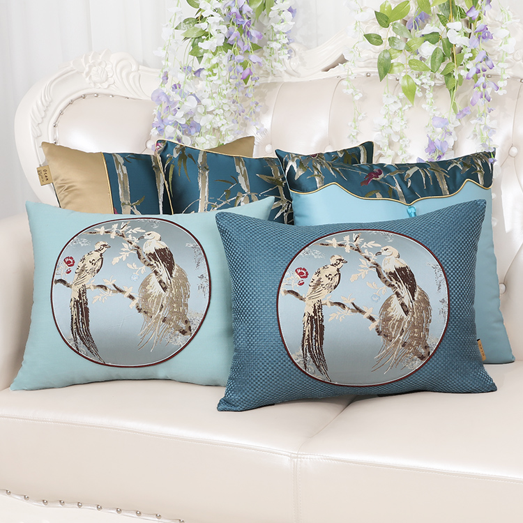 

European Luxury Elegant Vintage Cushion Cover Sofa Chair Lumbar Pillow Back Cushion Case High End Home Decorative Pillow Cover