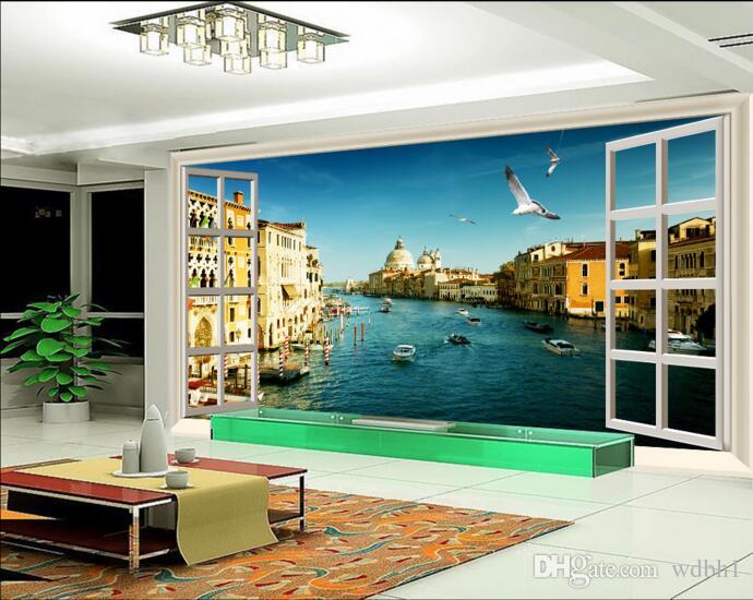 

3d wallpaper custom photo Fantasy Willis scenery outside the window living room Home decoration 3d wall muals wall paper for walls 3 d, Pictures show