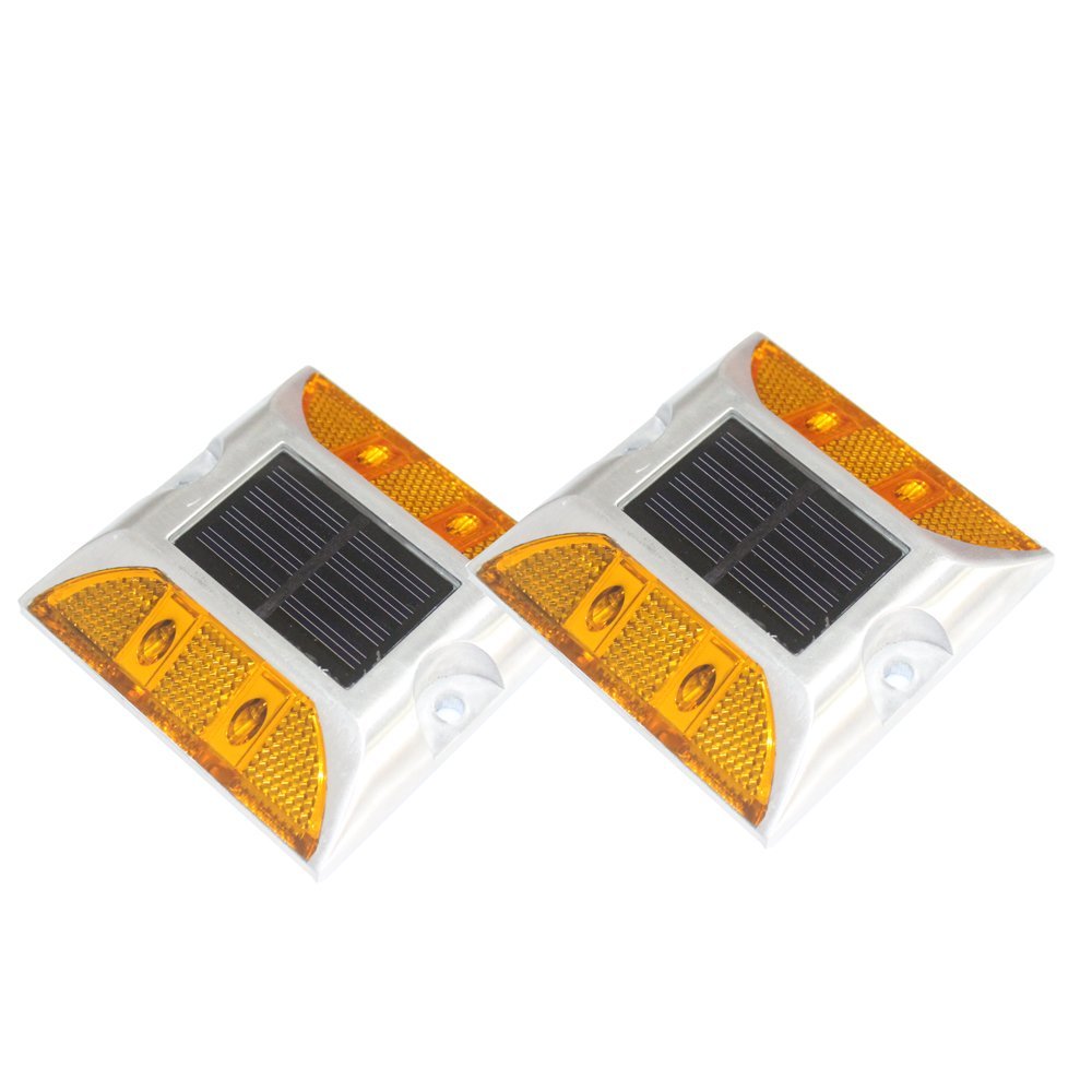 

Fronnor Solar Raised Pavement Marker High Brightness IP68 Waterproof Solar Powered Reflector Road Outliner Solar Blinker Light