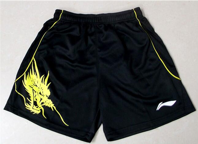 black yellow one shorts