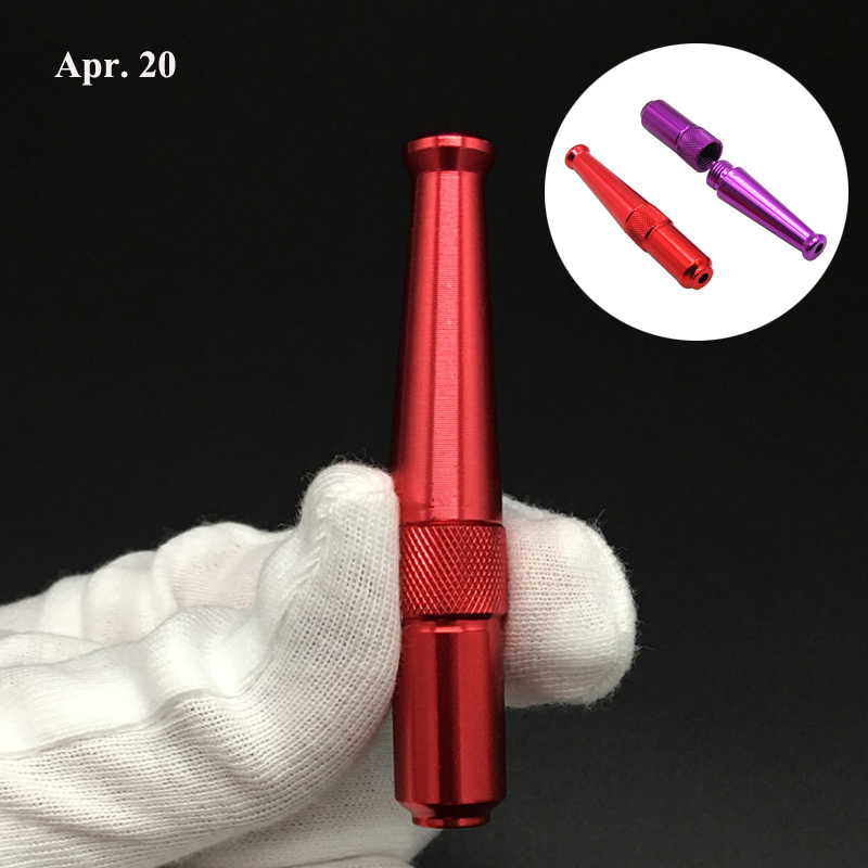 

Zeppelin Pipe Smoke Metal Pipes Smoking Pipe Herb Tobacco Aluminium Alloy Mixed Color Metal Smoking Pipes MP002