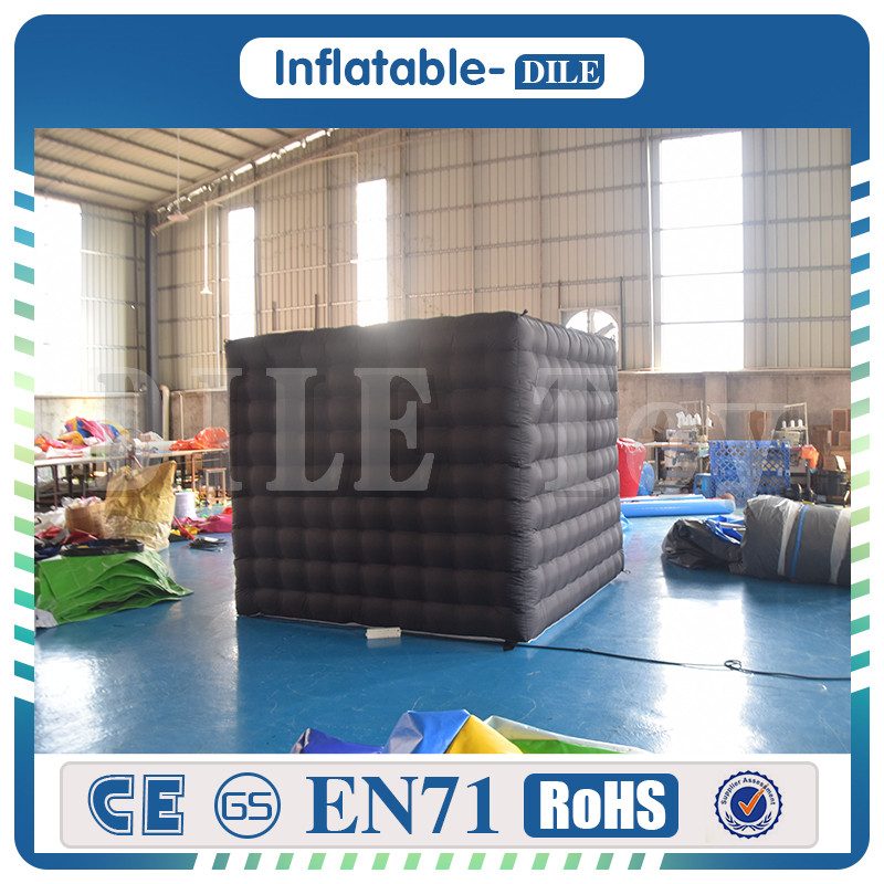 

Portable Inflatable Photo For Party and Wedding Backdrop Square Inflatable Led Cube Photo Booth with Strip Lights