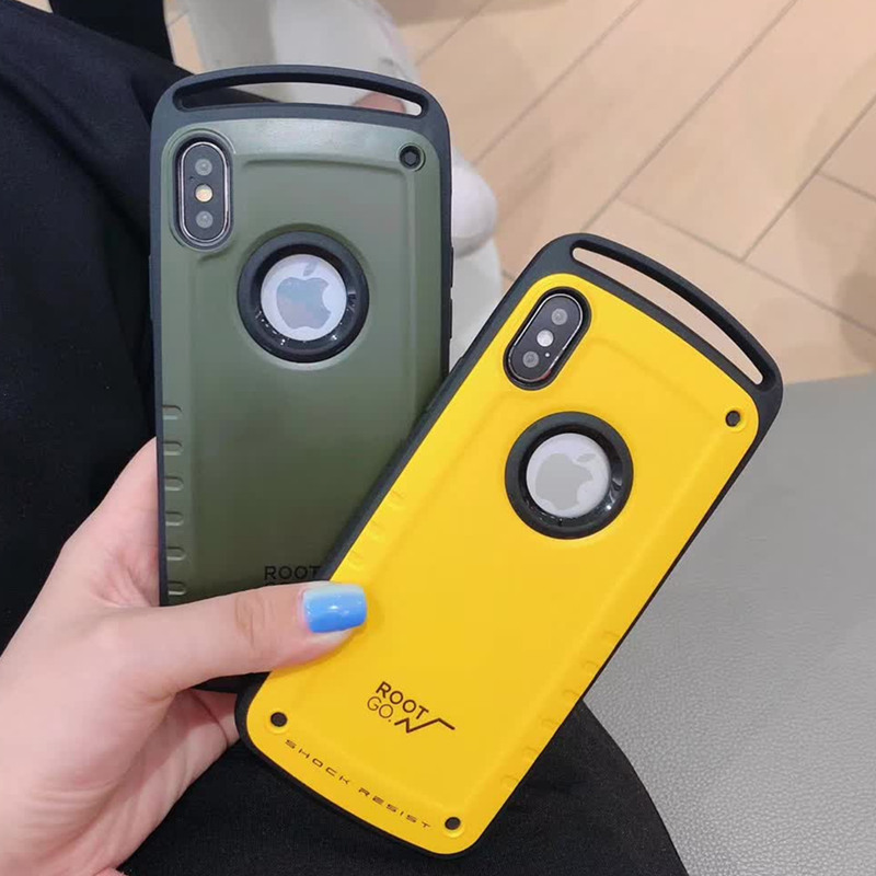 

Luxury Phone Case for iPhone X Xs XR XS Max Anti-drop Anti-Shockproof Phone Case PC+TPU Protective Case for IPhone 7 7plus 8 8plus, Black