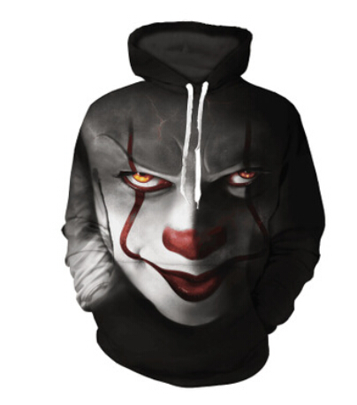 Hommes Femmes Sweats Quelques Pulls À Capuche Clown Retour Série 3D Impression Pulls Sweat À Capuche Printemps Automne Tops S-5XL