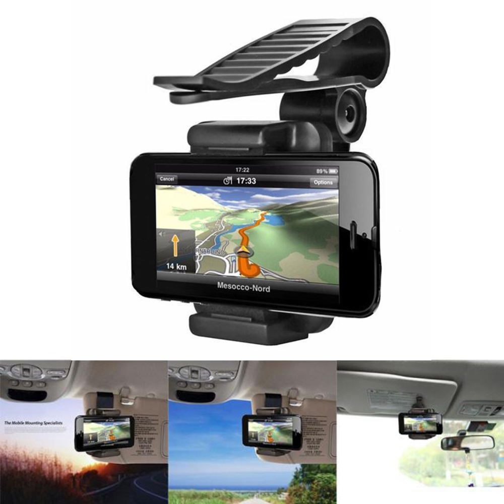Porte-rétroviseur miroir montage automatique support de support de support pour téléphone portable GPS universel nouveau
