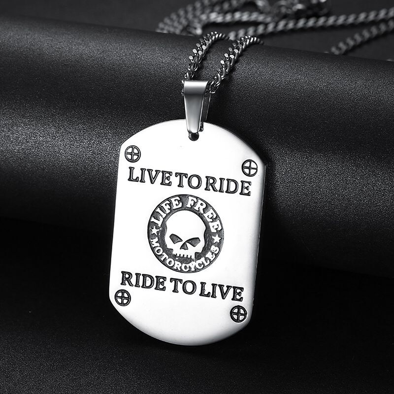 

Harley Silver Hop Style Steel BIKER For Pendant Shippinghip Jewelry Stainless Punk Free Citit, Red;black