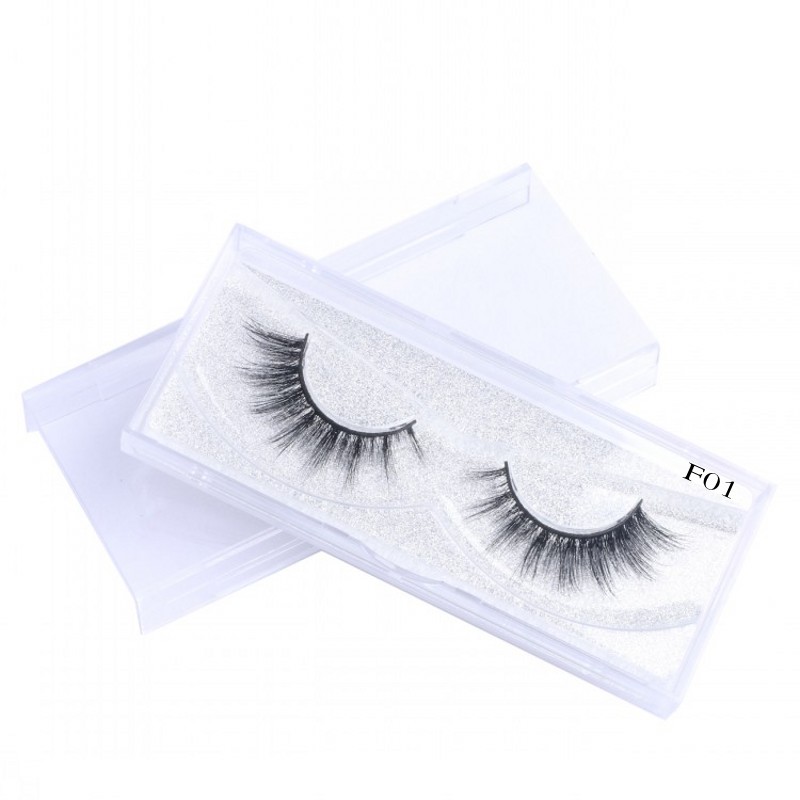 

Mink False Eyelashes 100% Supernatural Lifelike Handmade 3D Mink Hair Eyelashes Natural Long Strip Eyelash Extensions
