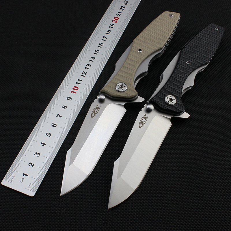 

Free Shipping ZT0393 Tactical Folding Knife use 9CR18MOV blade G10 Black and desert colors EDC Tools Outdoor Survival knives Zero Tolerance