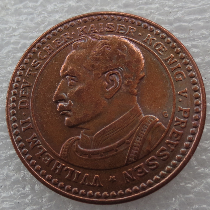 

PRUSSIA (German S.) 2 Mark 1913 Proof - Bronze - PATTERN - Wilhelm II Copy Coin Cheap Factory High Quality