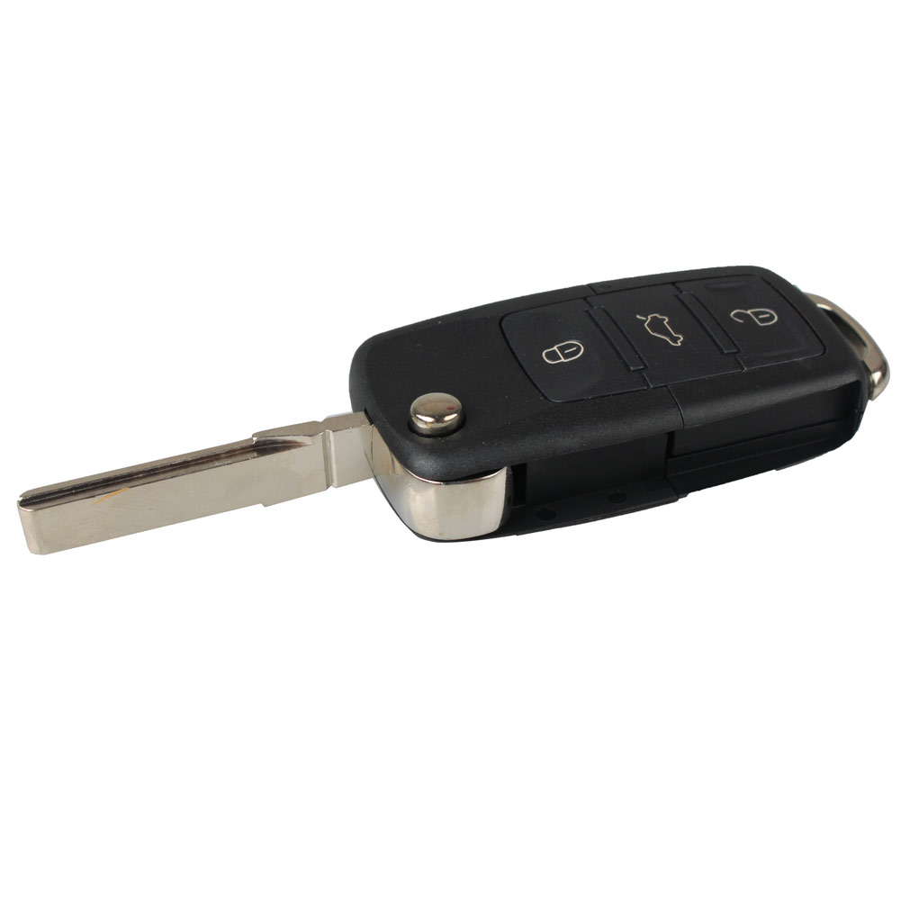 4Buttons Panic Fob Folding Replacement Remote Key Shell Case For Car VW Jetta Passat GTI Beetle Golf-image-415050586