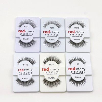 

RED CHERRY False Eyelashes 213# 217# 218# 412# 523# 1# Makeup Professional Faux Nature Long Messy Cross Eyelash Winged Lashes Extension