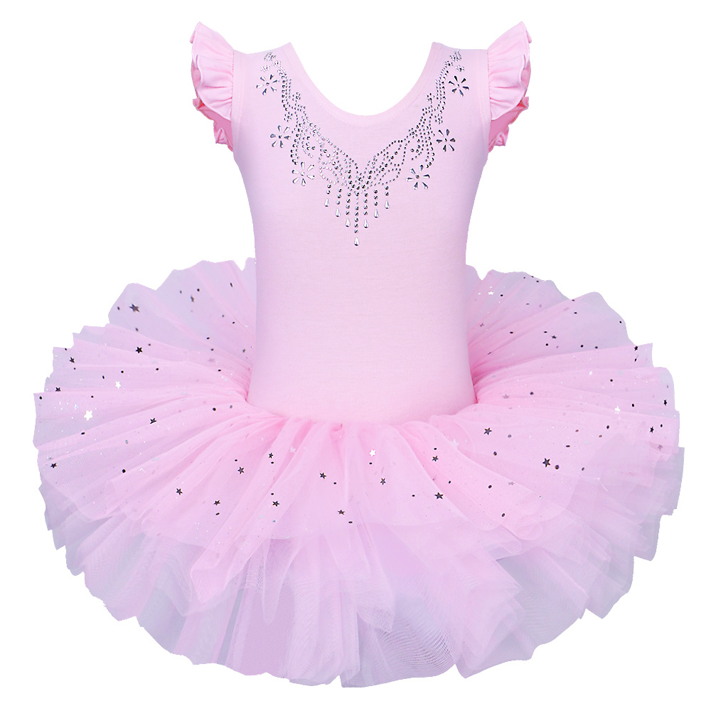 Girls Kid Ballet Leotard Dance Dress Tutu Skirt Ballerina Unitard Dancewear 3-14