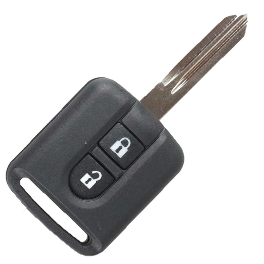 2Buttons Replacement Remote Key FOB case With Uncut Blade For Car NISSAN NAVARA MICRA ALMERA-image-415272167