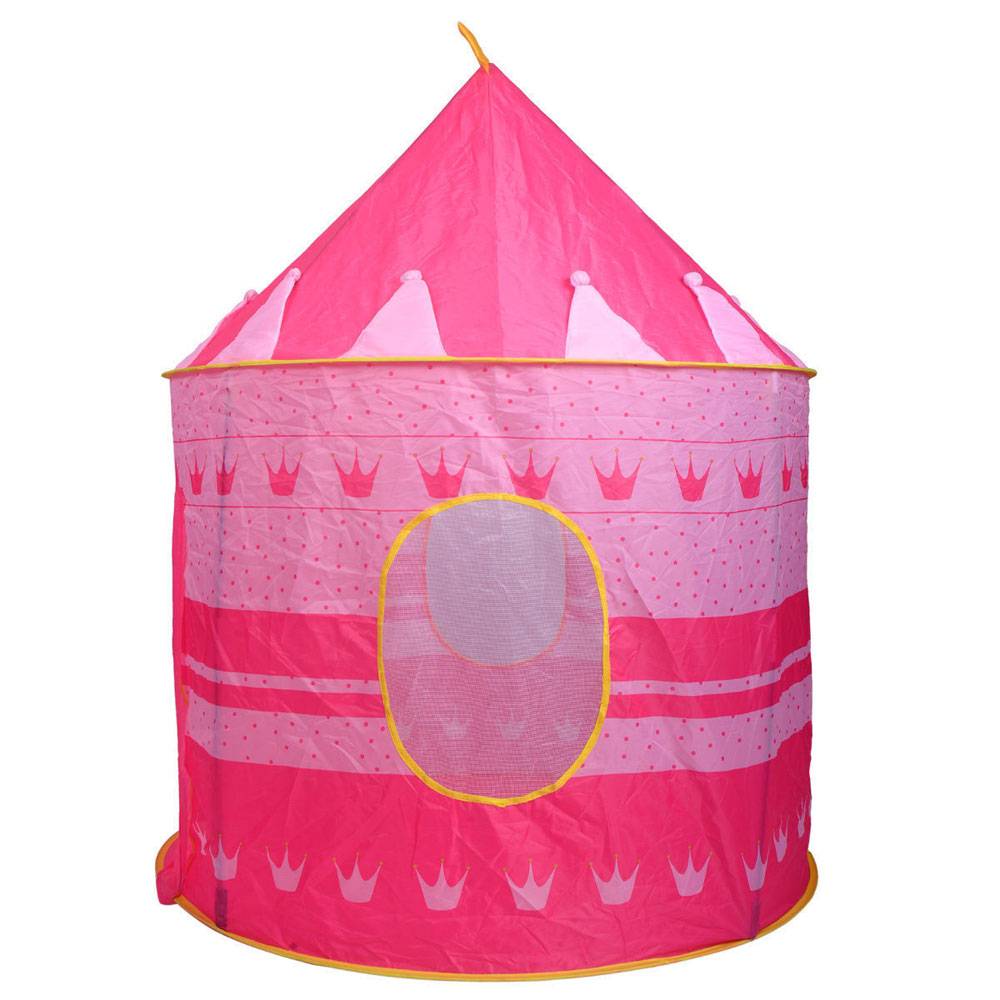 NEW PORTABLE FOLDING BLUE PLAY TENT CHILDRENS KIDS CASTLE CUBBY PLAY HOUSE BT