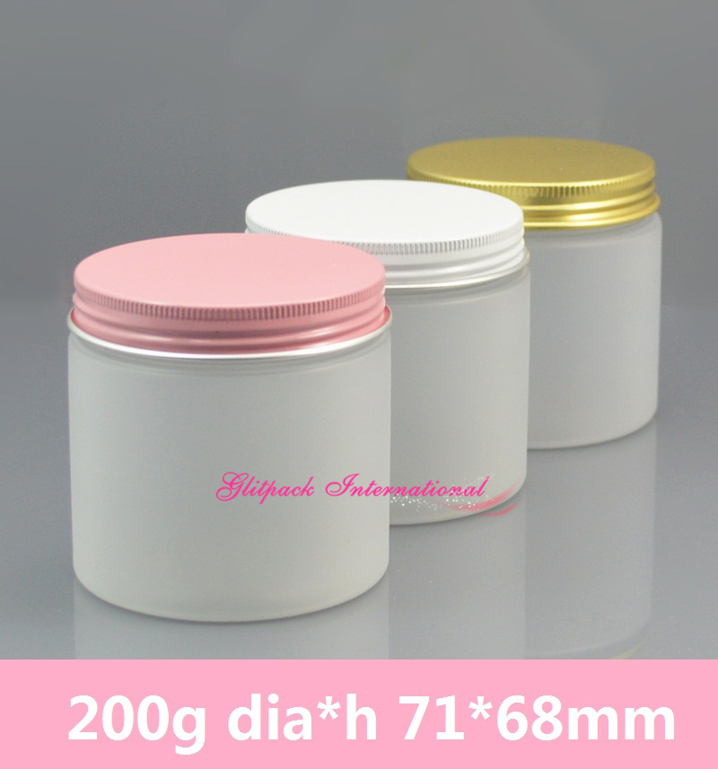 

30pcs 7oz frosted Cosmetic Jar 200g plastic jars cosmetics wholesale 200ml cosmetic organizer makeup packaging design container jar 7oz.