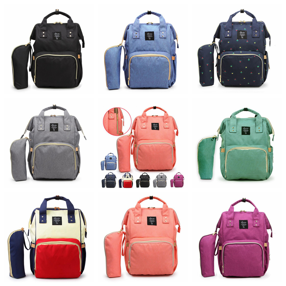 Momie maternité Nappy sac à couches grande capacité bébé sac voyage sac à dos Desinger sac d'allaitement pour bébé soins 20 pièces OOA3370