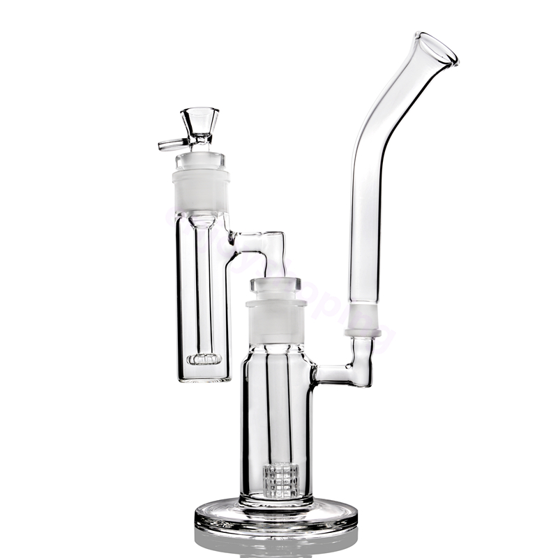 

hookahs Build A Bong Removable Clear Recycler Bongs Birdcage Bent Neck with Ash Catcher Heady Glass Dab Rigs