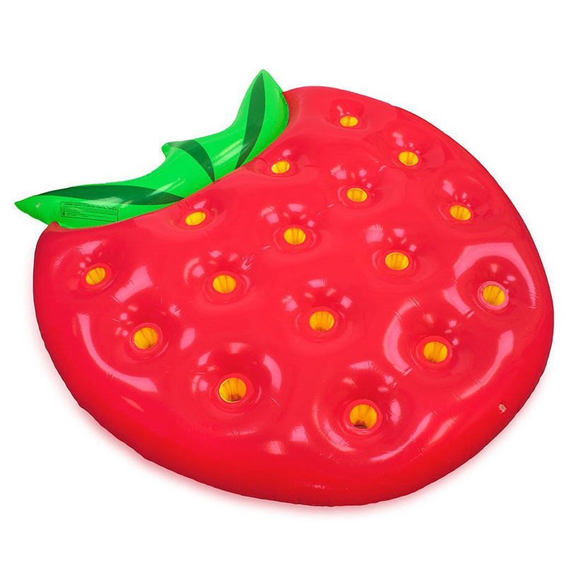 

Creative Strawberry Inflatable Floating Row Summer Beach Adult Pool Water Toys PVC Children Outdoor Drift Swimming Ring 60xy Y