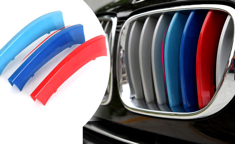 3 Color Front Center Grill Grille Decoration Cover 3pcs For BMW X5 E70 2008-2013