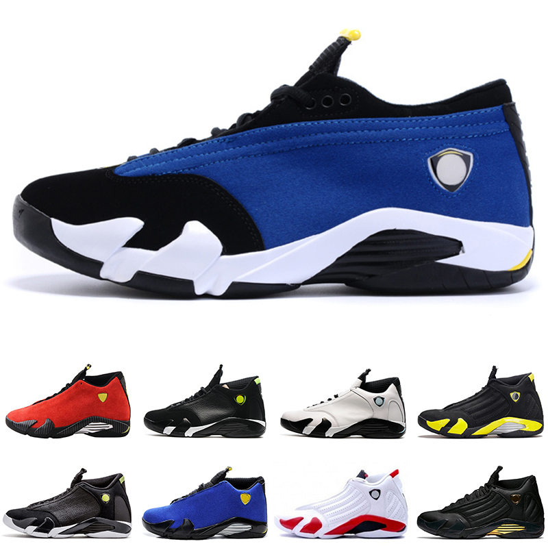 2018 New Arrival XIV DMP 14 Champion Black Gold Red Mens Basketball Shoes for High quality 14s Sports Training Athletic Sneakers Size 8.0-13