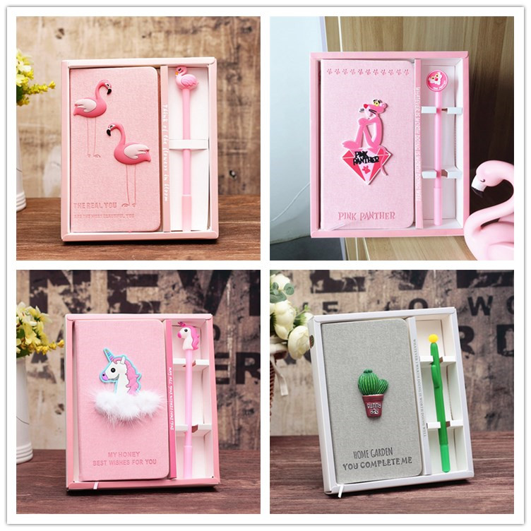 Diario Di Viaggio Appunti Carino Quaderno Fenicottero A6 Scatola Di Diario Con Penne In Gel Materiale Scolastico Di Cancelleria Regalo Per Bambini Studenti Ragazza Rosa