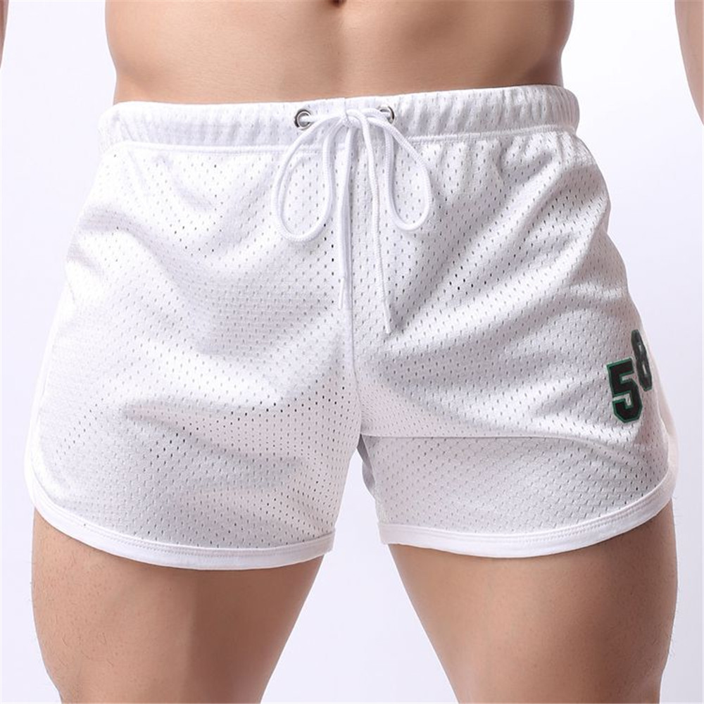 

Brand Mens Nylon Boxer Shorts Men's Mesh Underwear Boxer Sexy Home Pajamas Men's Comfortable Men, Black