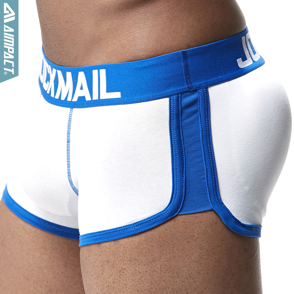 2020 Enhancement Padded Underwear Boxer Shorts Men Sexy Gay Penis Pouch
