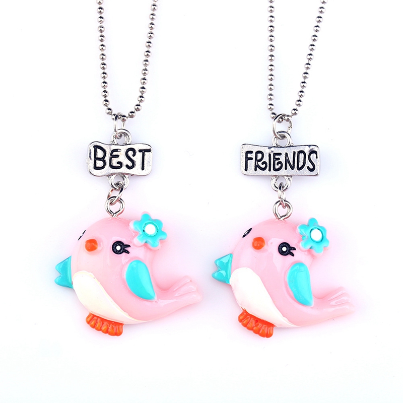 Collier Meilleure amie pour Filles//Gar/çons Pendentif Licorne cr/ème glac/ée Argent Collier damiti/é Best Friends 2 Parties Cadeaux
