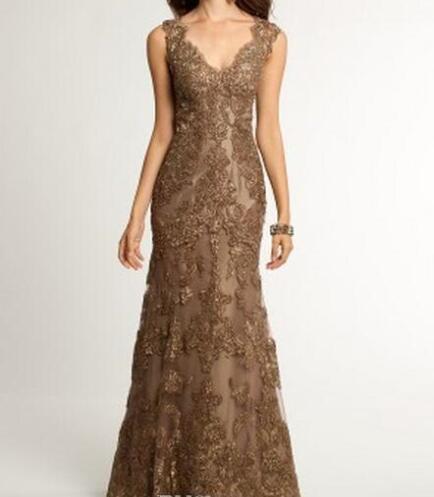 

Mother Dresses Elegant V Neck Zipper Back Floor Length Beaded Lace Appliques Mermaid of the Bride sses dhgate, Same with picture