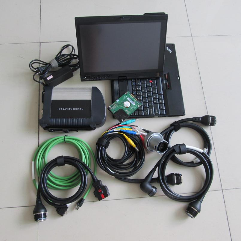 

diagnose tool sd connect compact 4 mb star c4 with das xentry epc hdd x200t laptop touch table toughbook