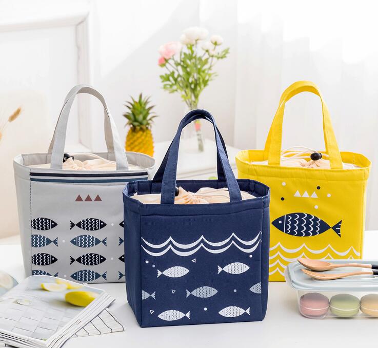 

Cartoon. Pouch box for thermal insulation. An outdoor handbag. Oxford cloth. Waterproof. Thermal insulation bag. Picnic bag. Bag Organizer., Navy blue