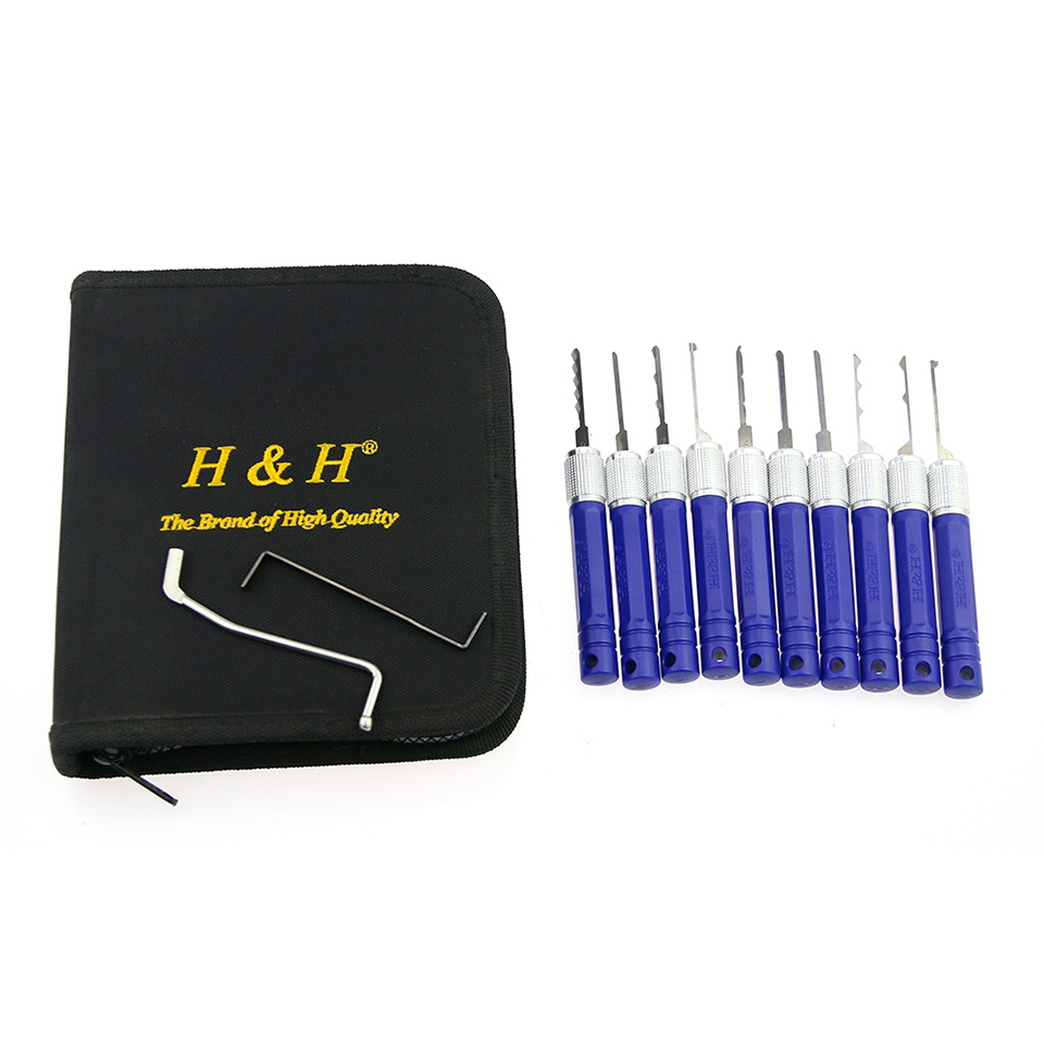

H&H 10-Piece Complete Dimple Lock Pick Set - For Picking Dimple Locks for Sale - High Quality Lock Picking Tools for Dimple Locks