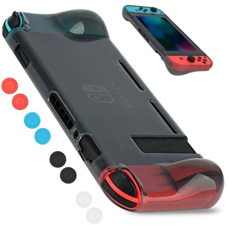 

4 Color Lightweight Soft TPU Back Shell Protective Case Cover for Nintendo Switch NS Console and Controller Game Case