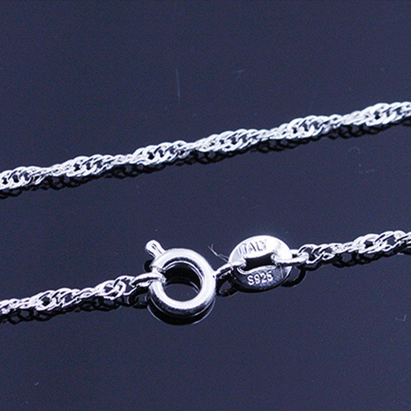 

Fashion Silver Gold Plated Water Wave Chain Necklace Diy Jewelry