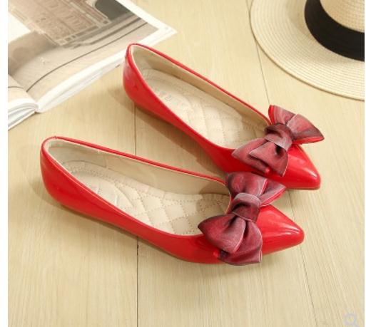 

Free send Hot pointed end flat bottom shallow mouth summer Women's 2018 new style Korean women's singles shoes, Black