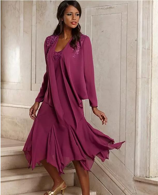 Elegant Chiffon Pant Suits Wedding 