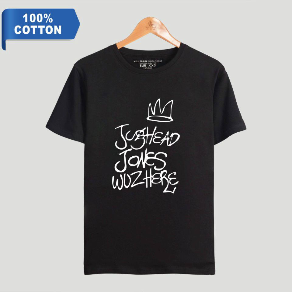 

Blackday Kpop Fashion Riverdale T-shirt 100% Cotton Short Sleeve Print Style Casual Men/Women Fashion TV Show Clothes Plus Size 4XL, White