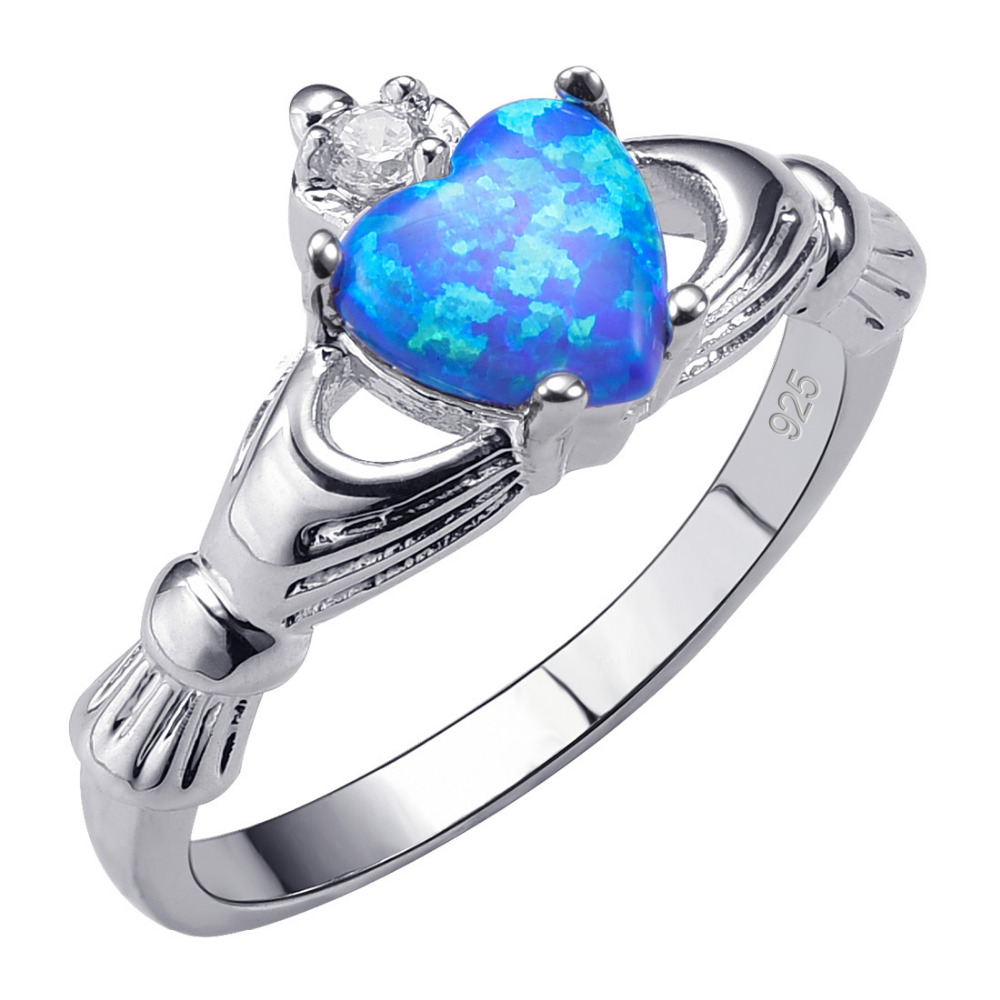 18K Plaqué Or Rose Pink Fire Opal Inlay 925 Sterling Silver Ring Taille 6,7,8,9
