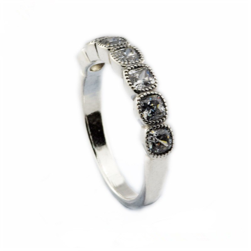 

Compatible with Pandora jewelry ring silver Alluring Cushion Clear CZ rings 100% 925 sterling silver jewelry wholesale DIY For Women