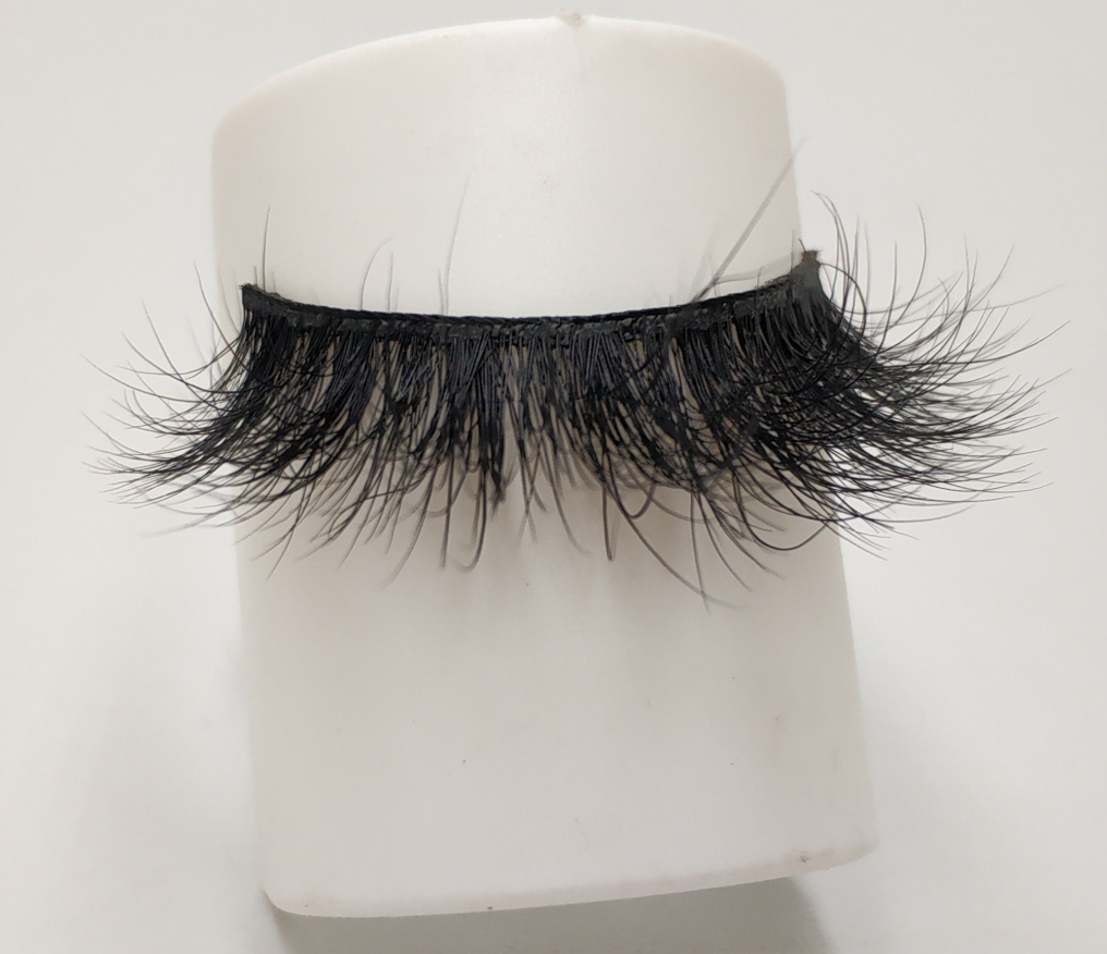 3D Mink False Eyelashes 100% Mink Fur Long Thick Hand-made Reusable Eyelashes Natural 1 Pair Pack MTL001-image-426399334