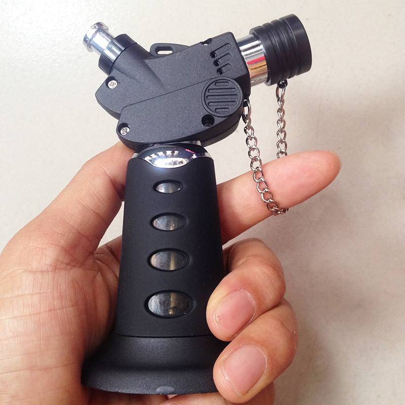 

switchable Jet torch flame lighter cigarette Butane gas refillabe windproof Scorch high temperature cigar kitchen Culinary BBQ portable