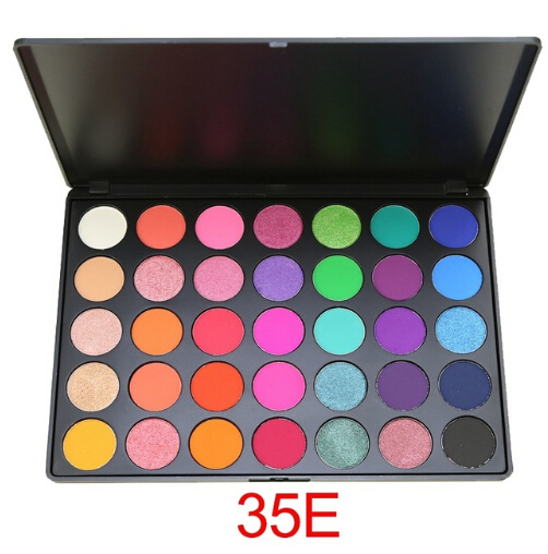 

35 Color Eyeshadow Pallete Gorgeous Silky Professional Nature Make up Palette Smoky Warm Matte Shining Eye Shadow, Multi