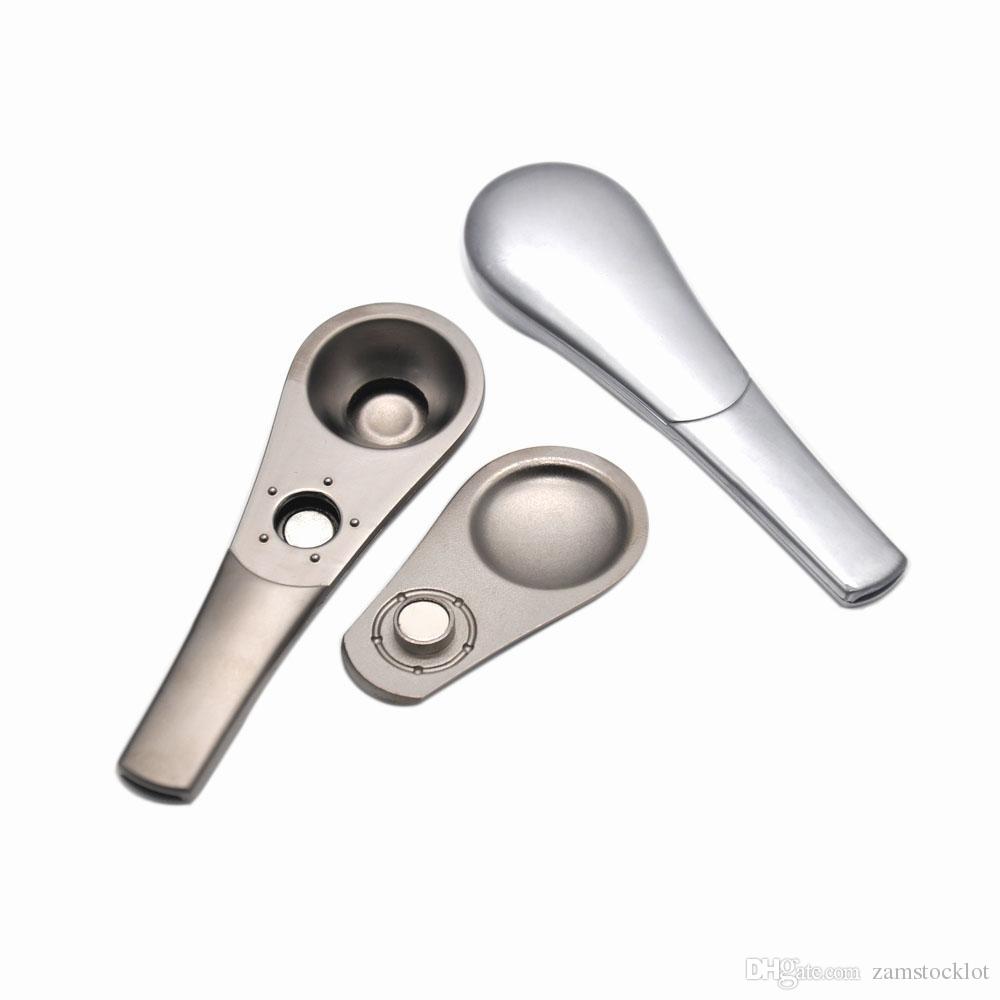 

HoneyPuff New Arrival Exquisite Metal Smoking Pipe with Large Volume Tobacco Pot Shipping with Tobacco Case