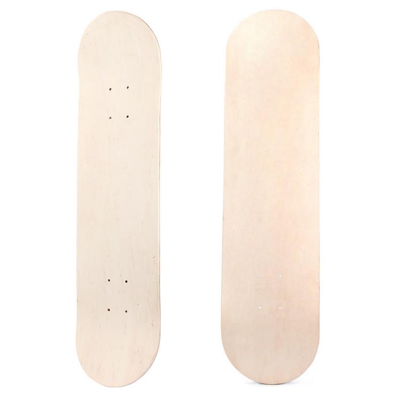 

PROPRO 8inch 8-Layer Maple Blank Double Concave Skateboards Natural Skate Deck Board Skateboards Deck Wood Maple, As pic